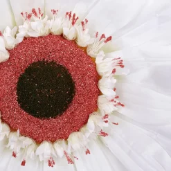 Flor De Gerbera Gigante Artificial, Blanco