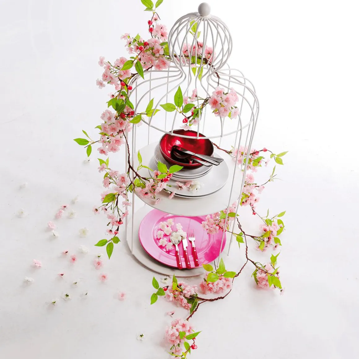 Flores De Cerezo Decorativas Para Dispersar, Blanco