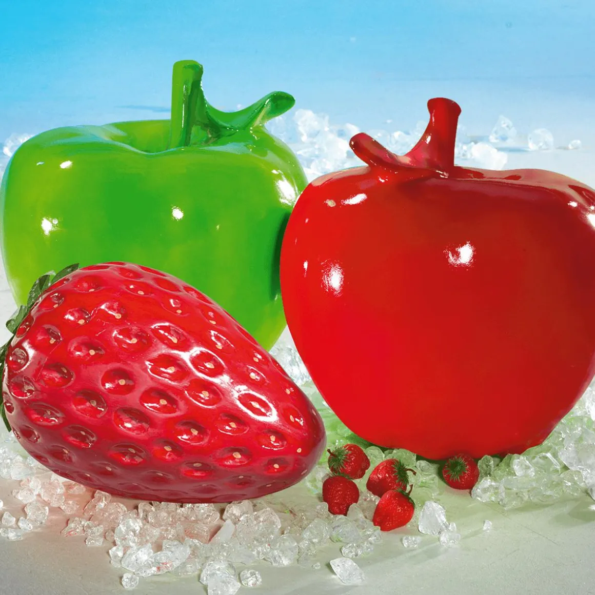 Fresa XXL Alimento De Imitación 40 Cm Ø 30 Cm