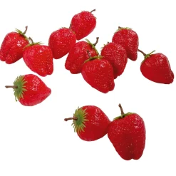 Fresas Alimentos De Imitación 12 Piezas