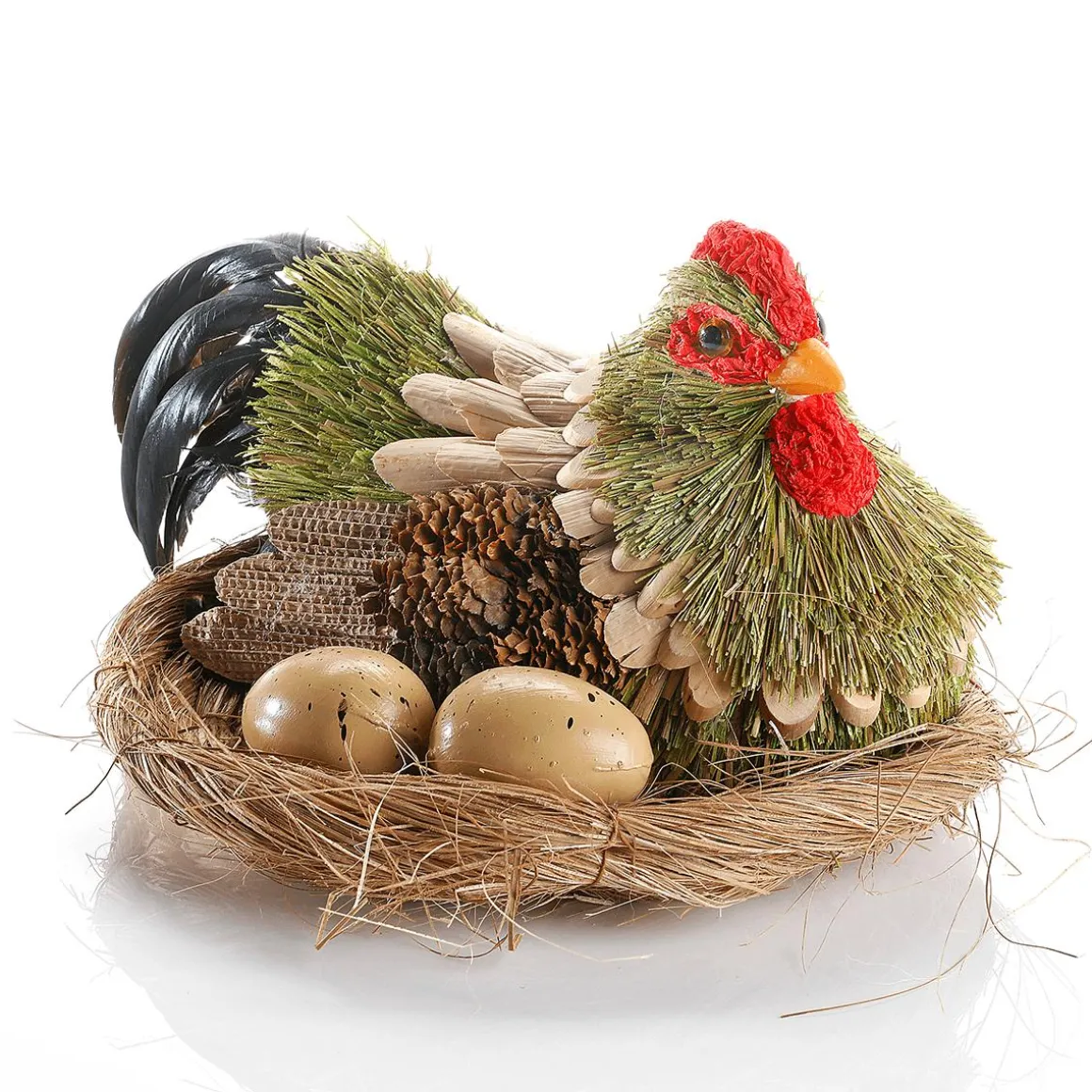 Gallina Deco Sobre Nido 23 Cm Ø, 16 Cm De Altura