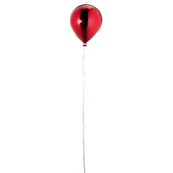 Globo De Plástico Metálico Rojo Ø 20 Cm