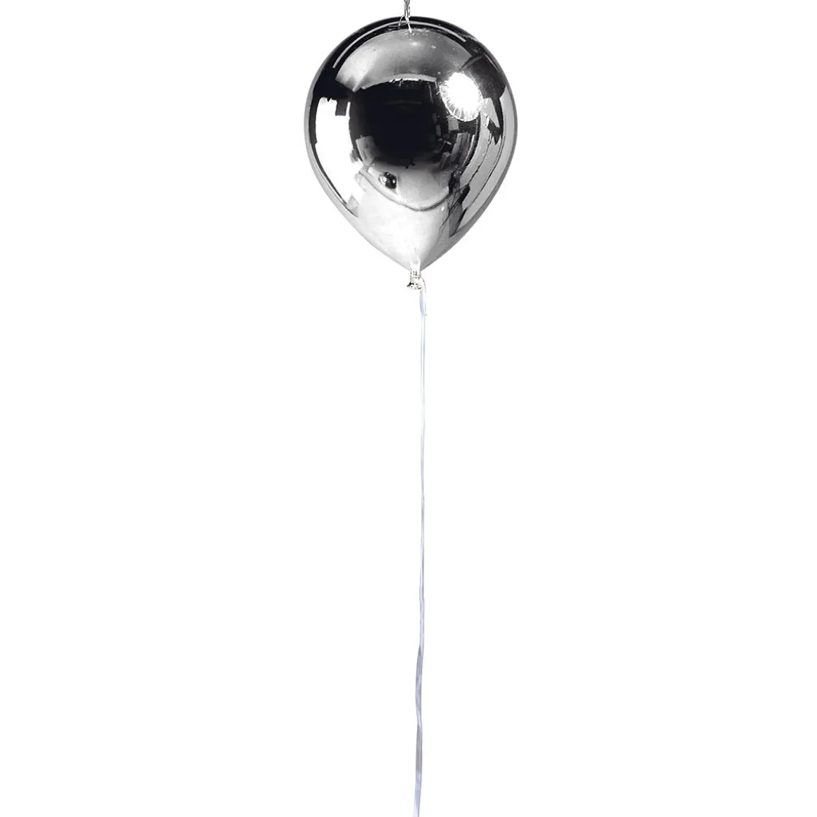 Globo De Plástico Metálico Plata Ø 28 Cm
