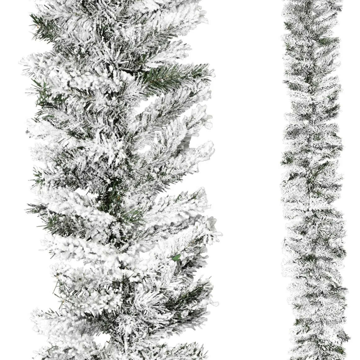Guirnalda De Abeto Con Copos, 270 Cm, Ø 30 Cm