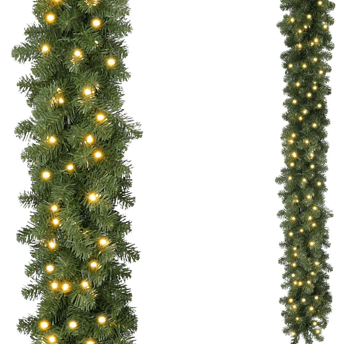 Guirnalda De Abetos Con LED Blanco Cálido, 270 Cm