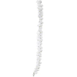 Guirnalda De Orquídeas Artificiales Blancas 175 Cm