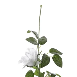 Guirnalda De Rosas Artificial 180 Cm, Color Blanco