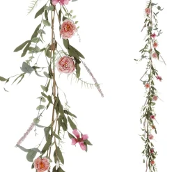 Guirnalda De Rosas De Eucalipto Artificial 183 Cm
