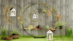 Haz De Gas Artificial Con Flores Blancas De 70 Cm