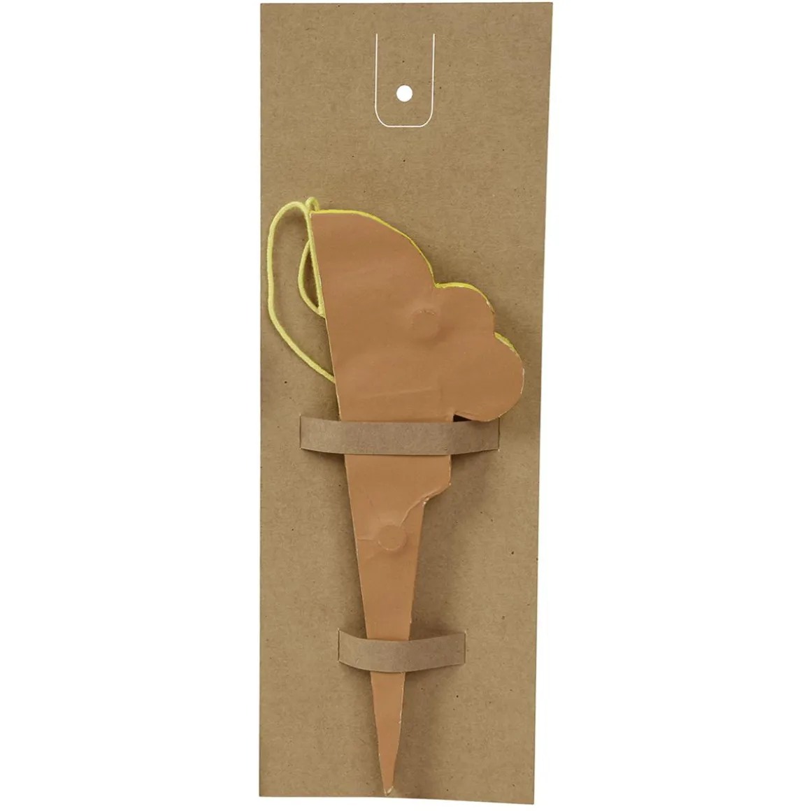 Helado De Cartón Para Colgar 30 Cm, Amarillo