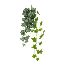 Hiedra Artificial Colgante Verde Blanca 85 Cm