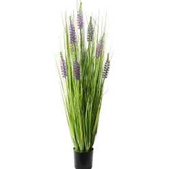Hierba Decorativa Con Lavanda, Altura 100 Cm