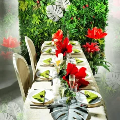 Hoja De Monstera Artificial 90 Cm Gris