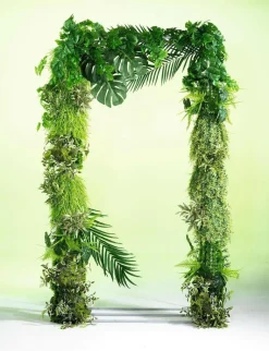 Hoja De Palma Areca Decorativa, Longitud 58 Cm, 3 Piezas