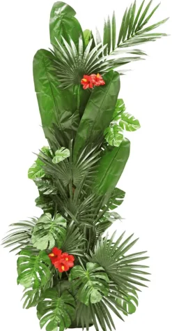 Hoja De Palmera En Abanico Decorativa, Longitud 66 Cm, 2 Piezas