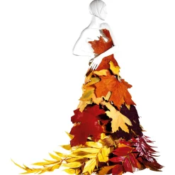 Hojas De Otoño Decorativas 50 Cm, 4 Pz.