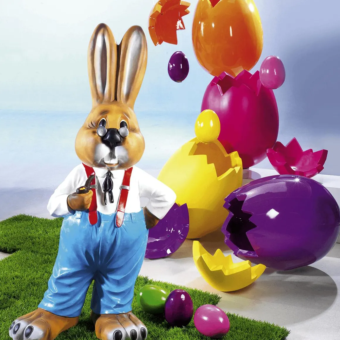 Huevo De Pascua Decorativo Naranja, 18 Cm