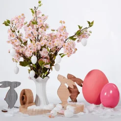 Huevo De Pascua Decorativo Fucsia, 18 Cm