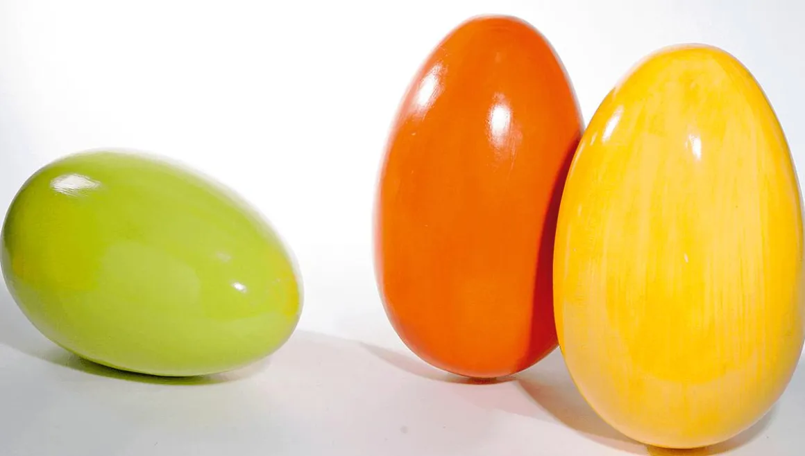 Huevo De Pascua Enorme Naranja, 50 Cm