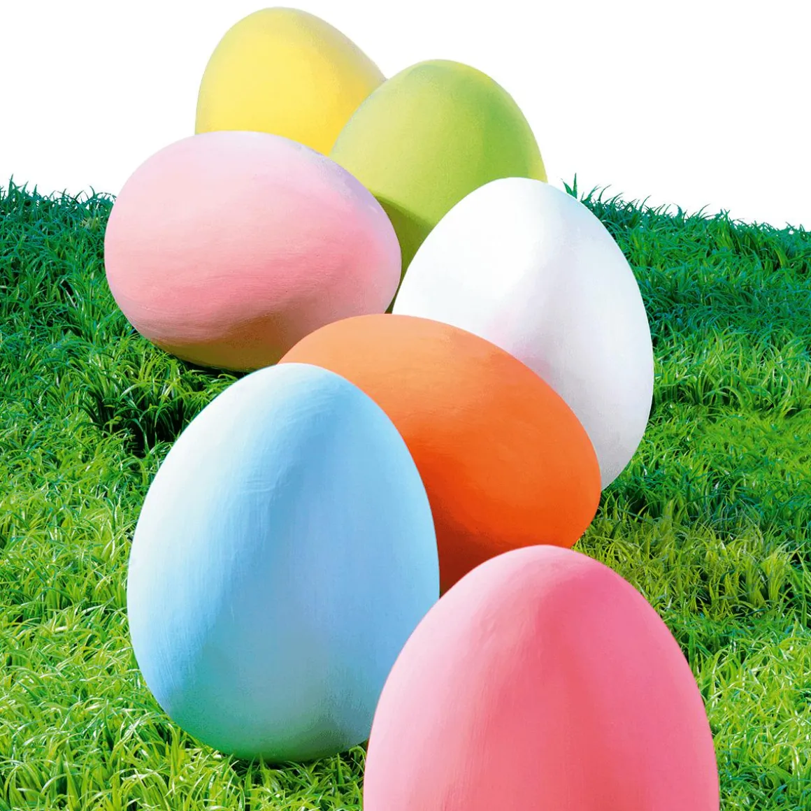 Huevo De Pascua Gigante Decorativo, Color Amarillo, 30 Cm