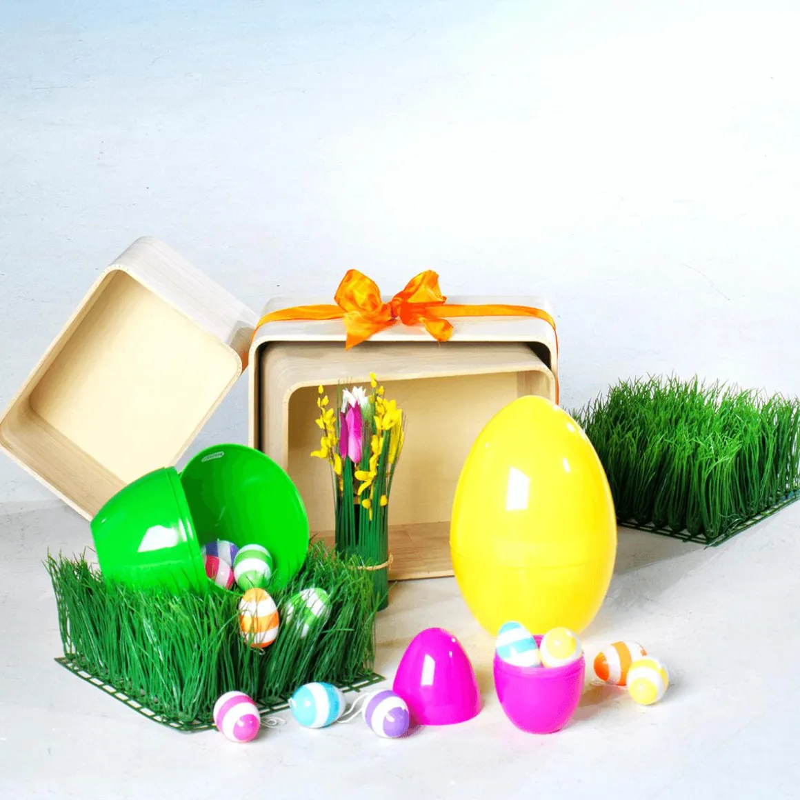 Huevos De Pascua Decorativos 6 Cm, A Rayas, 6 Piezas