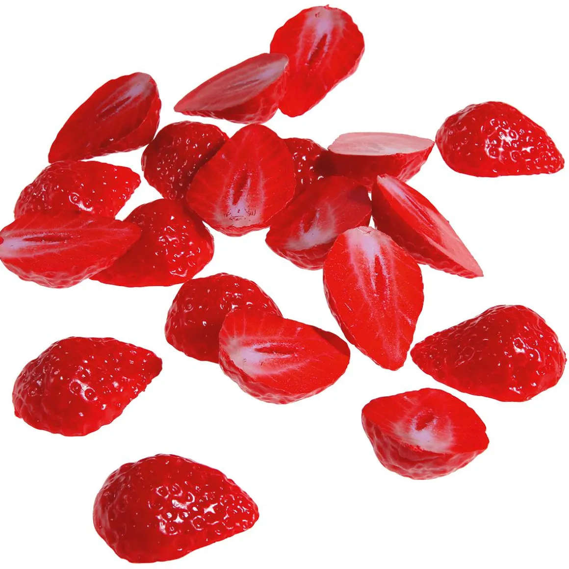 Imitación De Rodaja De Fresa, 20 Piezas