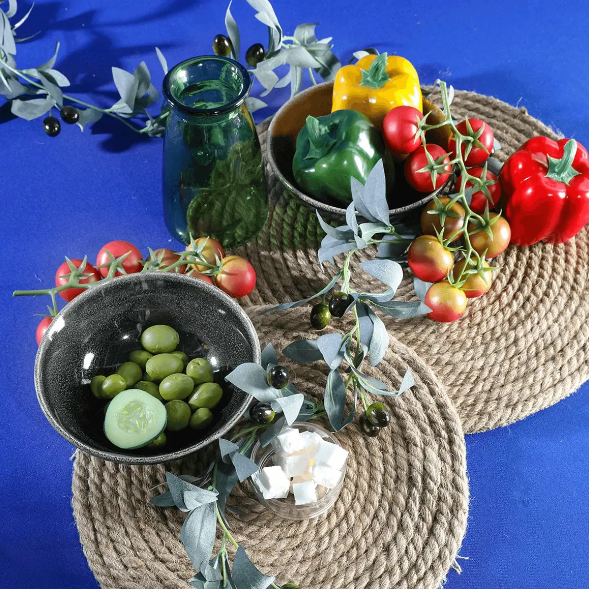 Imitación De Tomates En Rama Rojo, 2 Ramas