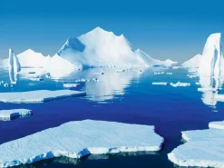 Impresión En Tela XXL "Iceberg/Océano Ártico", 3 X 4 M