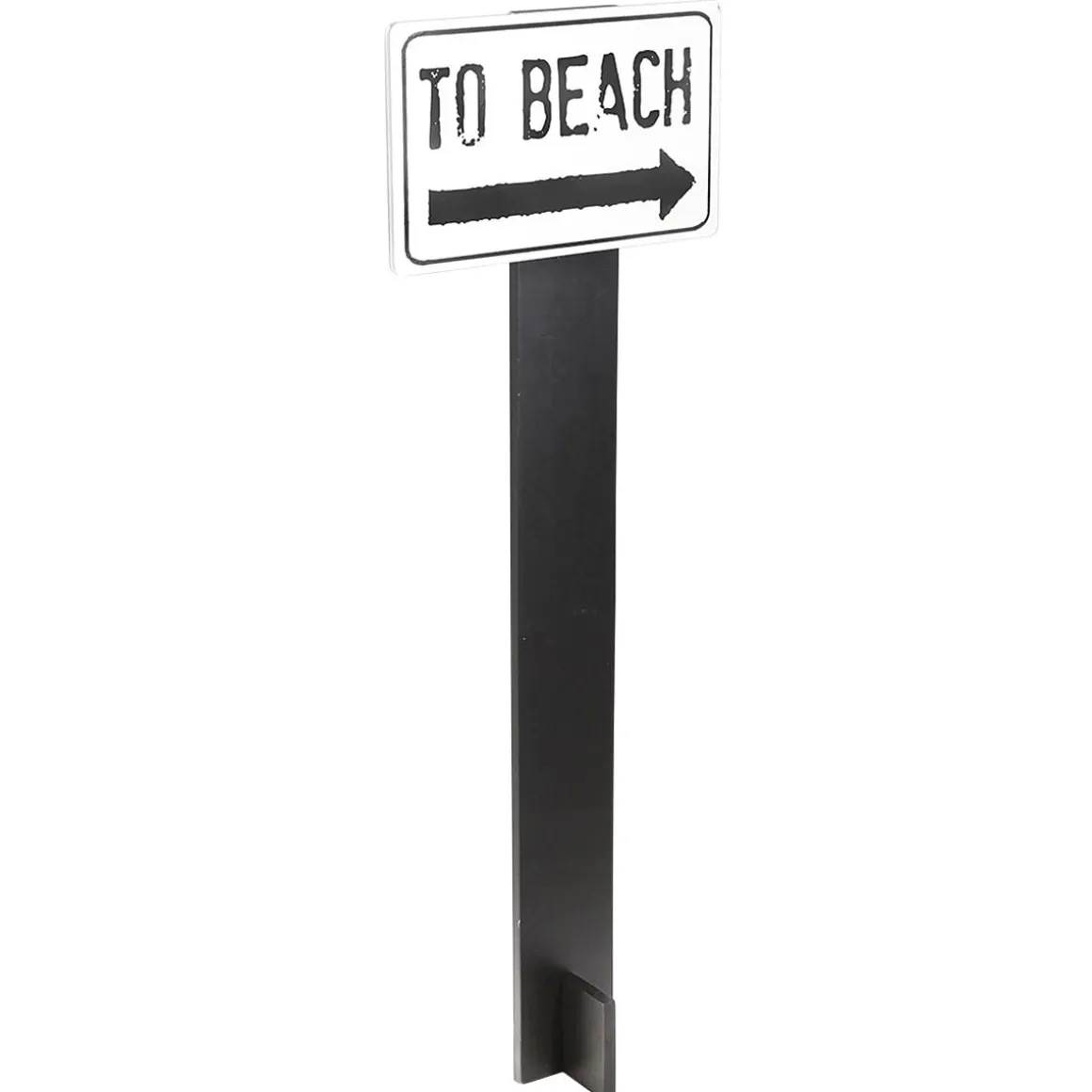 Indicador De Caminos Beach (playa) Blanco Y Negro Altura 120 Cm