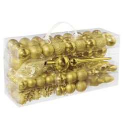 Juego De Bolas De Navidad XXL 100pcs. Doradas 3 - 7,5 Cm Ø