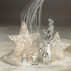 Juego De Botellas De Vidrio De 3 Piezas De Plata 6,5 X 19 Cm