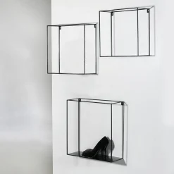 Juego De Estanterías Colgantes 3 Piezas Negro