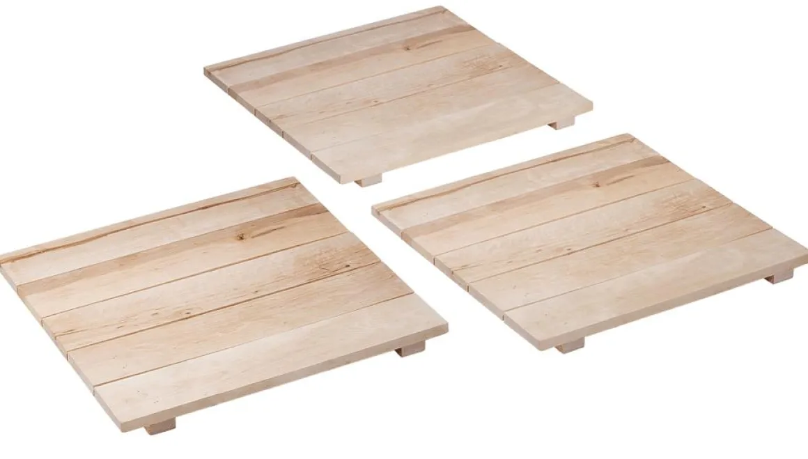 Juego De Paletas De Madera 45 X 45 Cm, 3 Piezas