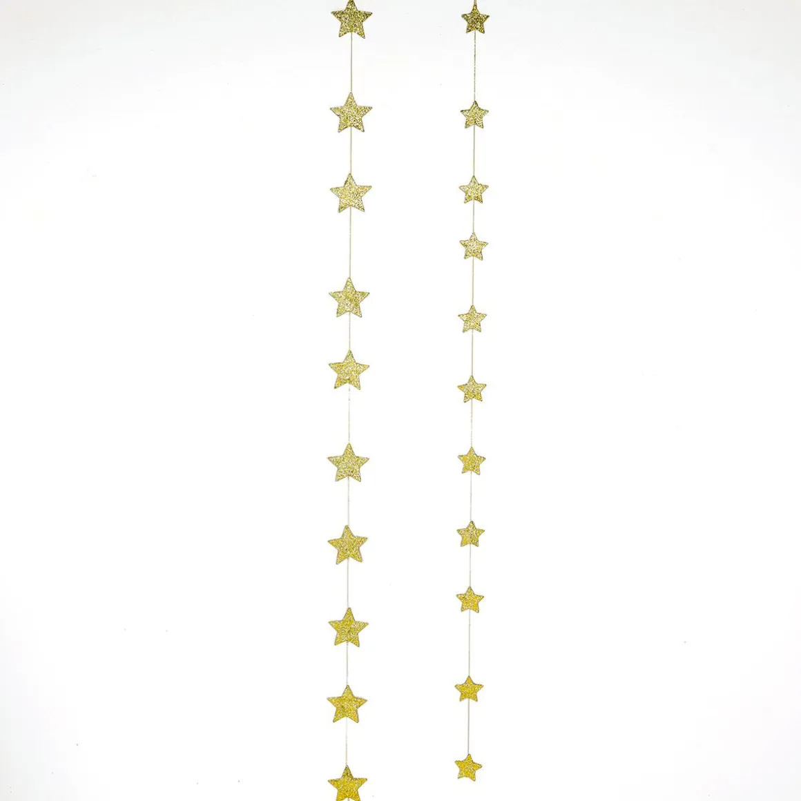 Juego Guirnaldas De Estrellas 2D, Oro, 2 Uds.