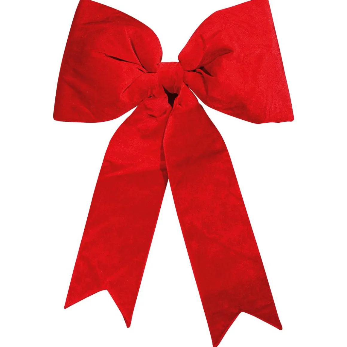 Lazo De Navidad De Terciopelo Rojo Longitud 80 Cm