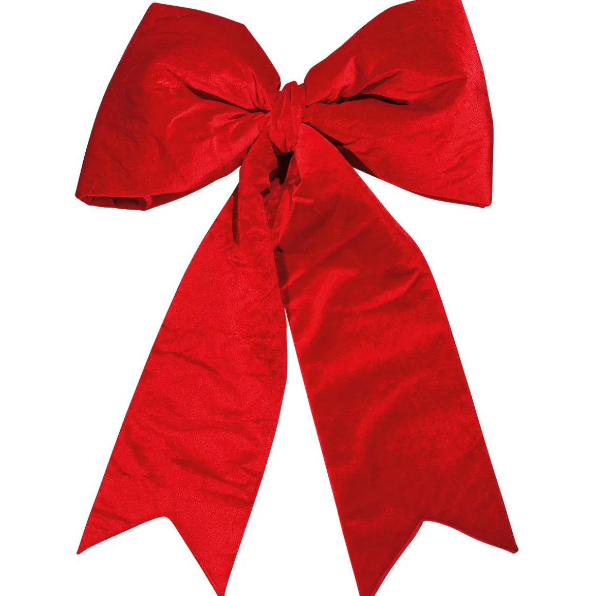 Lazo De Navidad De Terciopelo Rojo Longitud 110 Cm