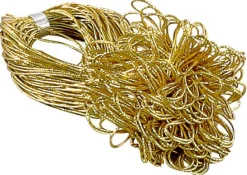 Lazo Decorativo Dorado Longitud 40 Cm, 100 Piezas