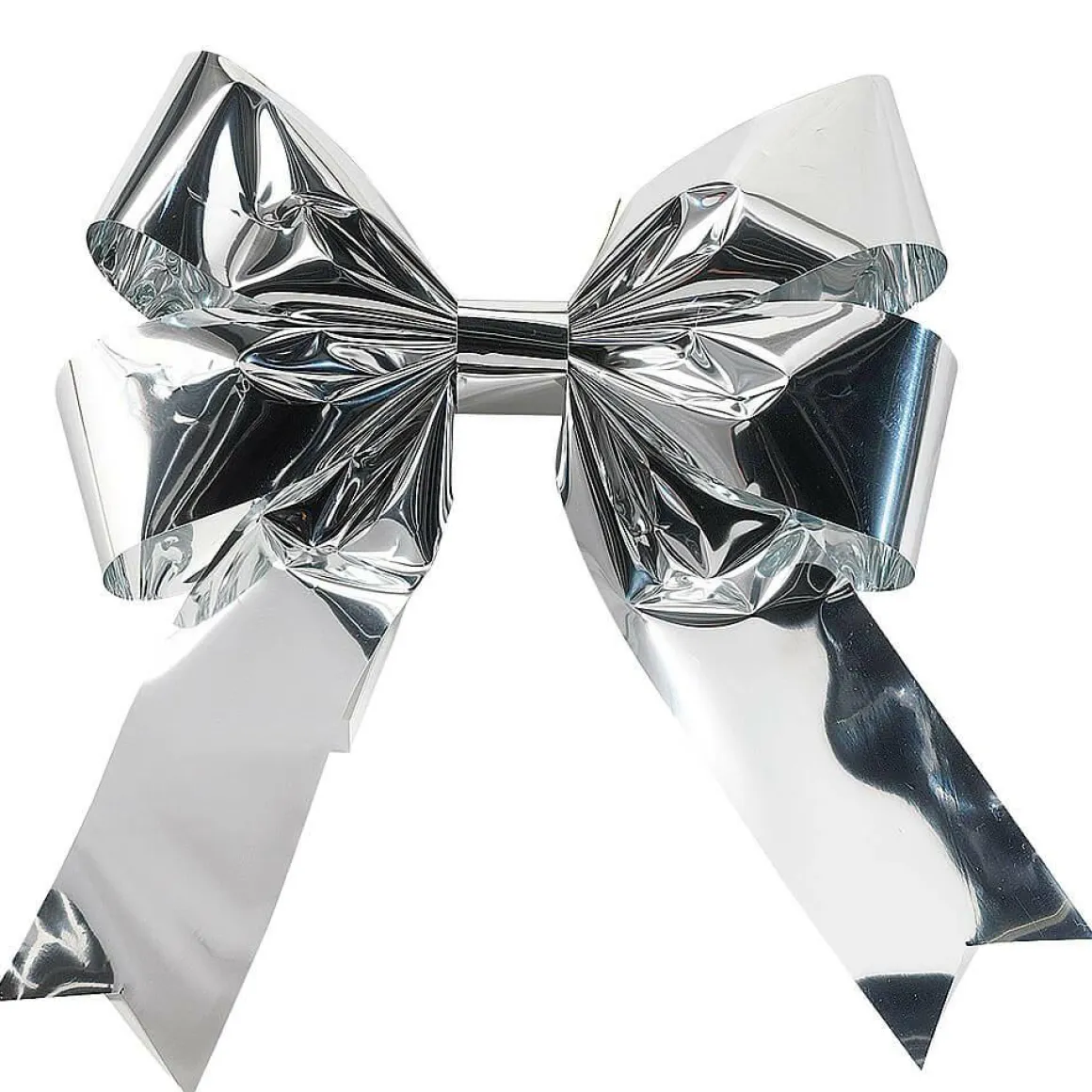Lazo Decorativo Plata 80 Cm, 5 Piezas