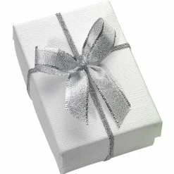 Lazo Decorativo Plateado 40 Cm, 100 Piezas