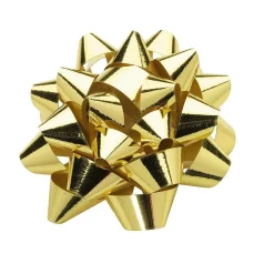 Lazos Decorativos Dorados Para Pegar Ø 6 Cm , 25 Piezas