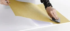 Lámina Adhesiva De Purpurina Dorada 50 Cm X 5 M Rollo