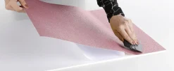 Lámina Adhesiva De Purpurina Rosa Rollo De 50 Cm X 5 M