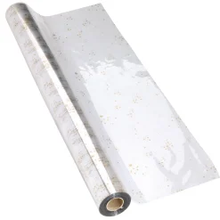 Lámina De Plástico Para Regalo Con Adornos Navideños 70 Cm, 100 M