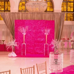 Lámina Metálica Troquelada De 90 Cm De Ancho, Rosa
