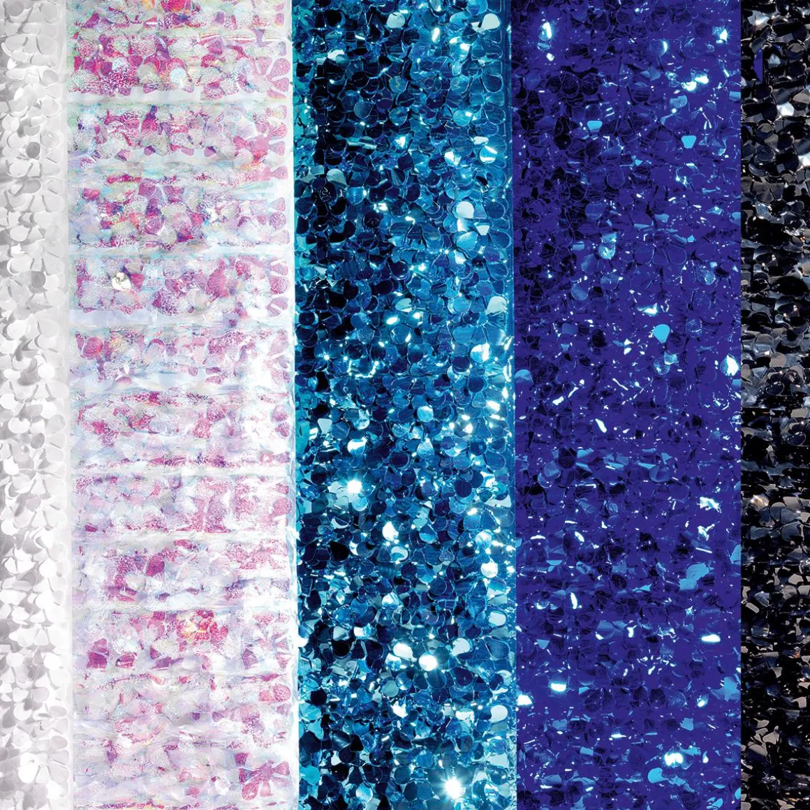 Lámina Troquelada Iridiscente De 90 Cm De Ancho, Snow Flake