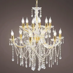 Lámpara De Cristal Deco De 78 Cm