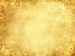 Lona XXL "Golden Snow Crystals" De Lona De Camión Ignífuga 250 X 330 Cm