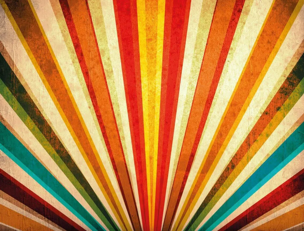 Lona XXL "Rayos De Color" De Lona De Camión Ignífuga 250 X 330 Cm