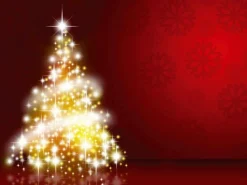 Lona XXL "Árbol De Navidad" De Lona De Camión Ignífuga 250 X 330 Cm