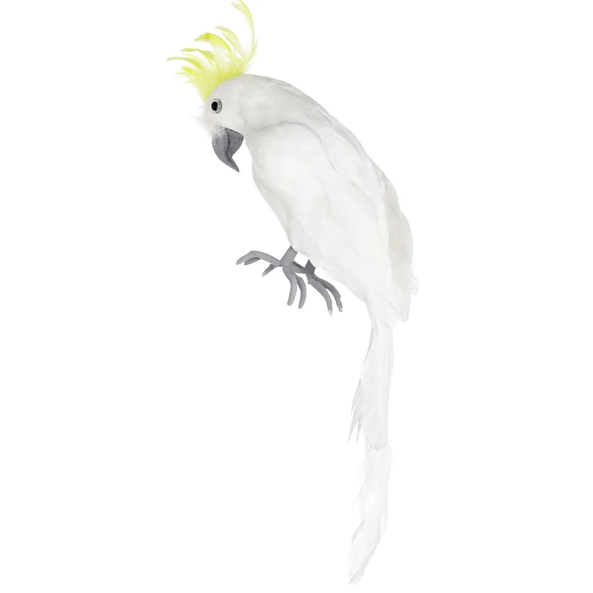 Loro Deco Cacatúa Crestada Amarilla 11 X 45 Cm